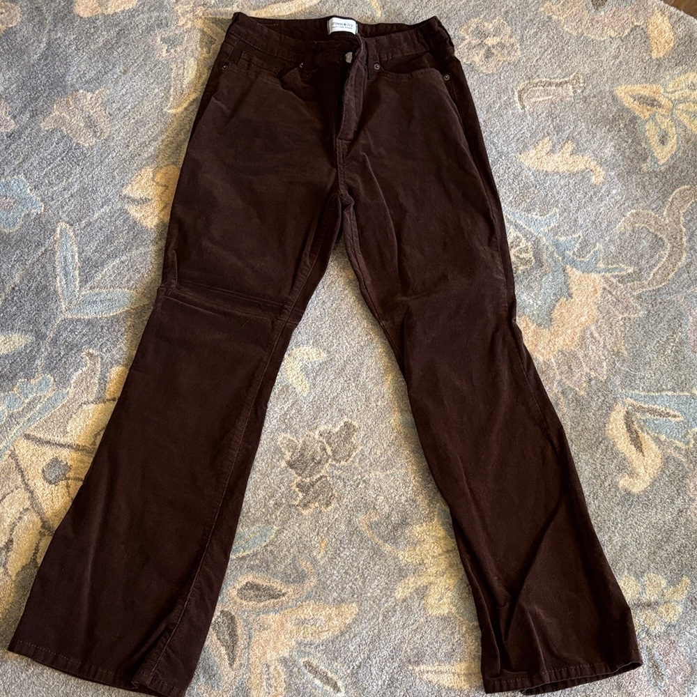 crown & ivy Dark Brown Women's Flare Jeans